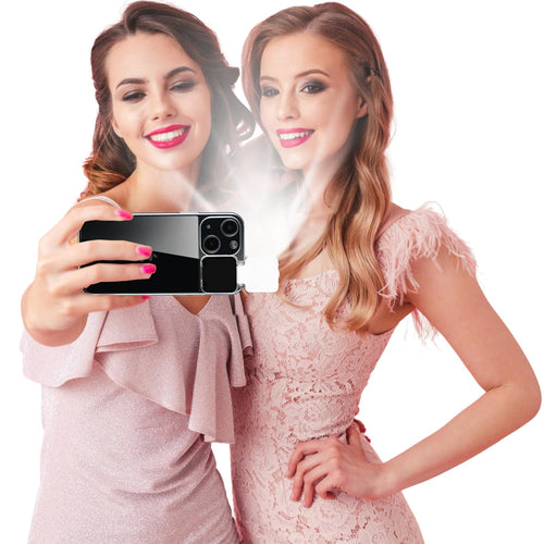 ZFMF Selfie Light for iPhone 15 Case with LED Built-in Light-Up Fill Light Rechargeable for TIK Tok/Stream/Makeup/Live/Video- Selfie (2 Models 3 Level Brightness)