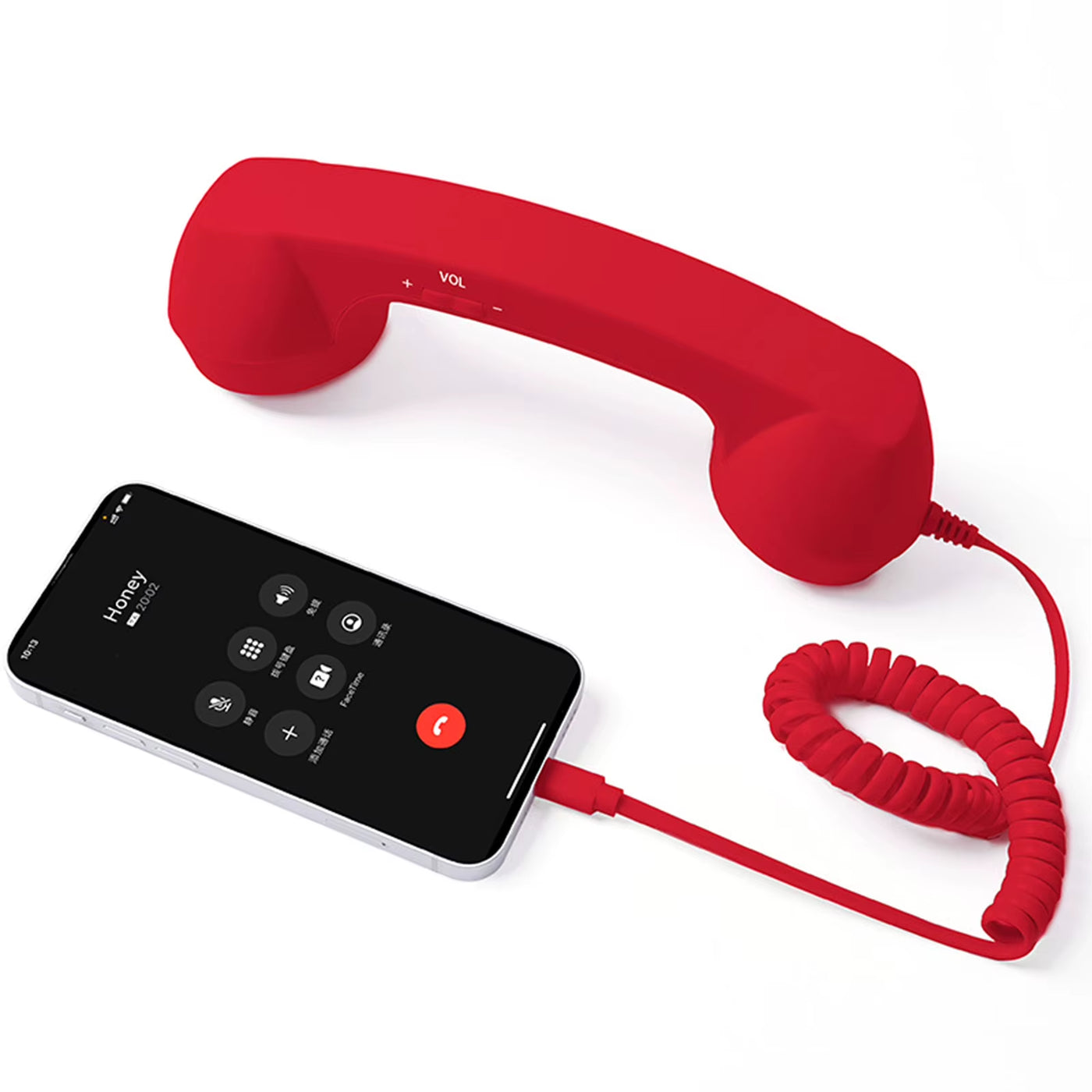 Retro Type C Telephones Handset Cell Phone Receiver Mic Microphone Speaker for Mobile Phones Cellphone Smartphone Receiver