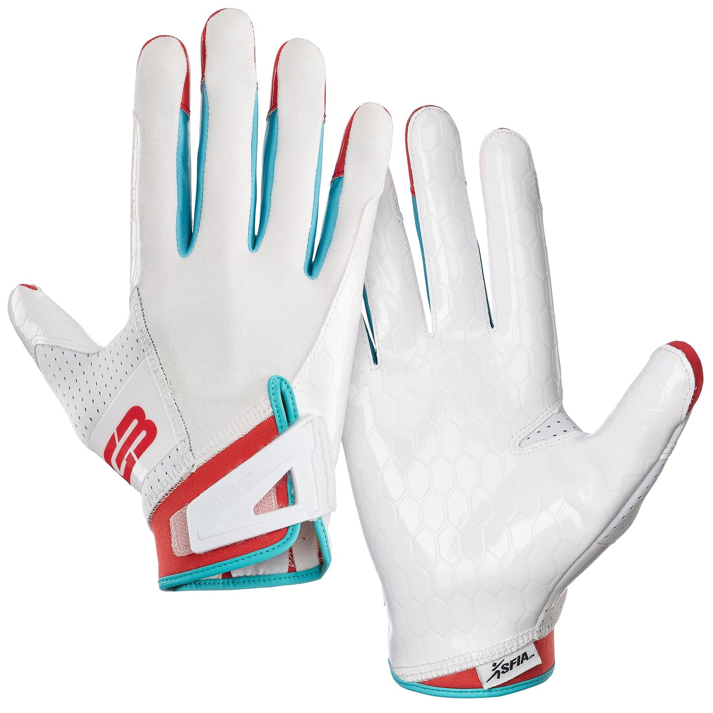 Grip Boost DNA 2.0 Football Gloves with Engineered Stick - Adult Sizes (White Grip Tok Large)