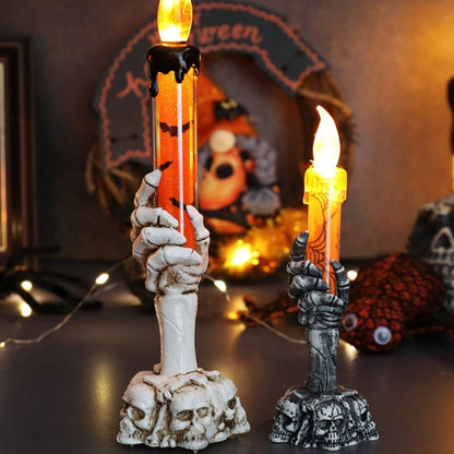 Skull Hand Candle Lamp