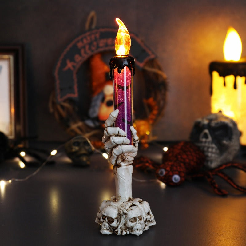 Skull Hand Candle Lamp