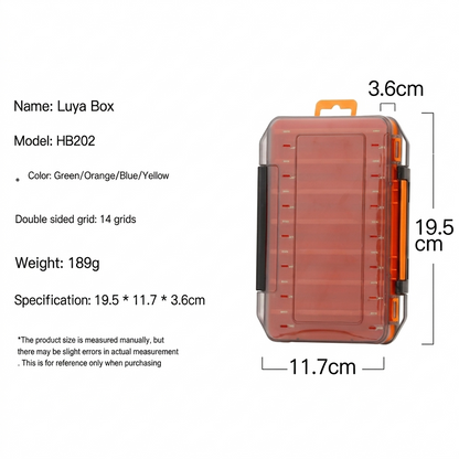 Durable Dual-Sided Fishing Tackle Box